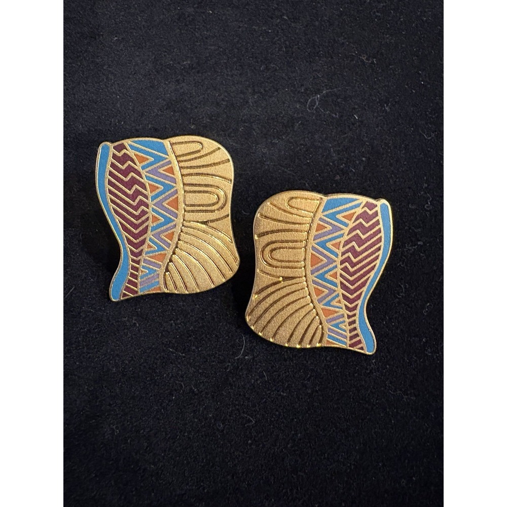 Vintage Laurel Burch "Sabah" , Gold tone Marked